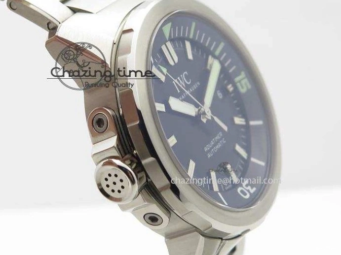 MIROTIME 0720 UrbanStyle Aquatimer Automatic IW329002 V6F 1:1 Best Edition Black Dial On SS Bracelet MIYOTA 7317